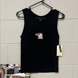 Hello Kitty Black Tank Top